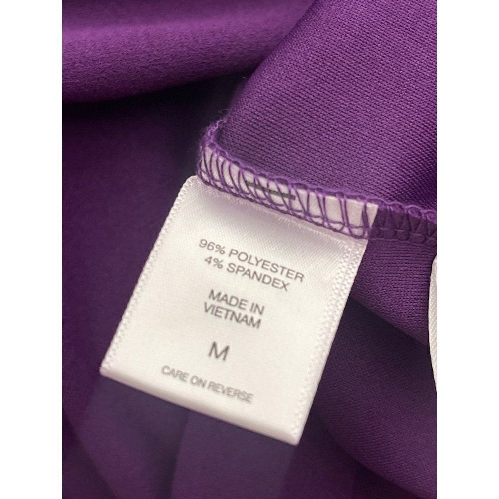 New York & Company Women Deep Purple Sheath Bow Tie Dress Size M NWT - Picture 10 of 11